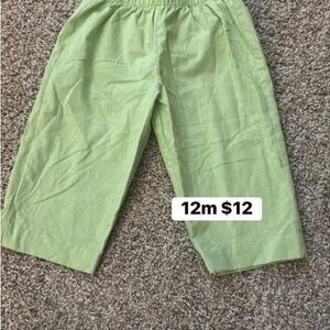Green Baby Pants